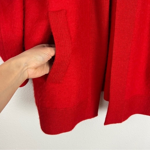 100% Alpaca Sweater Open Front Cardigan Knitwear Large - Picture 6 of 9